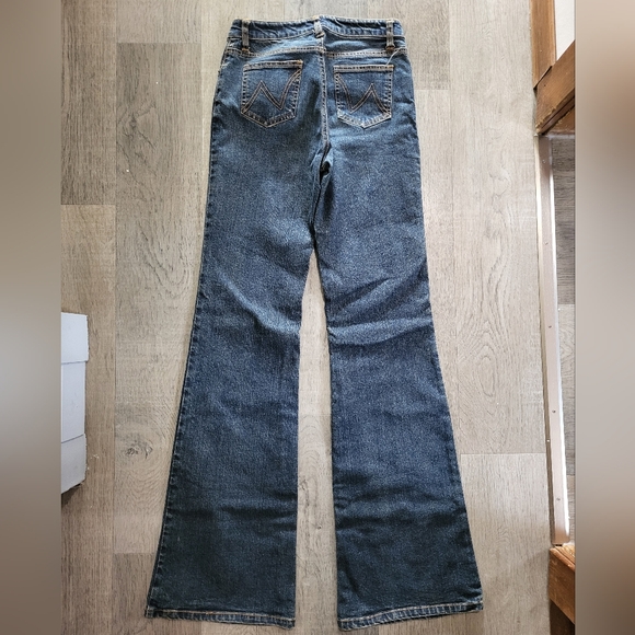 Santa Barbara Jeans, circa 2003, y2k era, size 1, denim jeans with embellishment - Picture 4 of 11